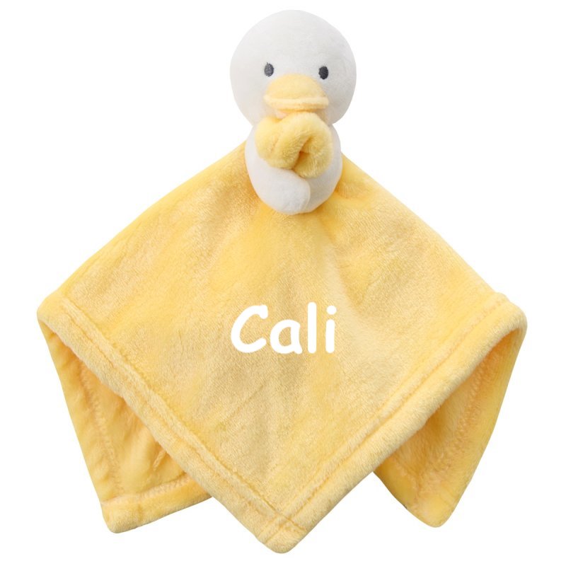 Babies personalised duck comforter