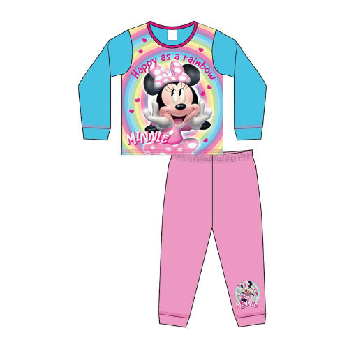 Girls personalised minnie mouse pyjamas set