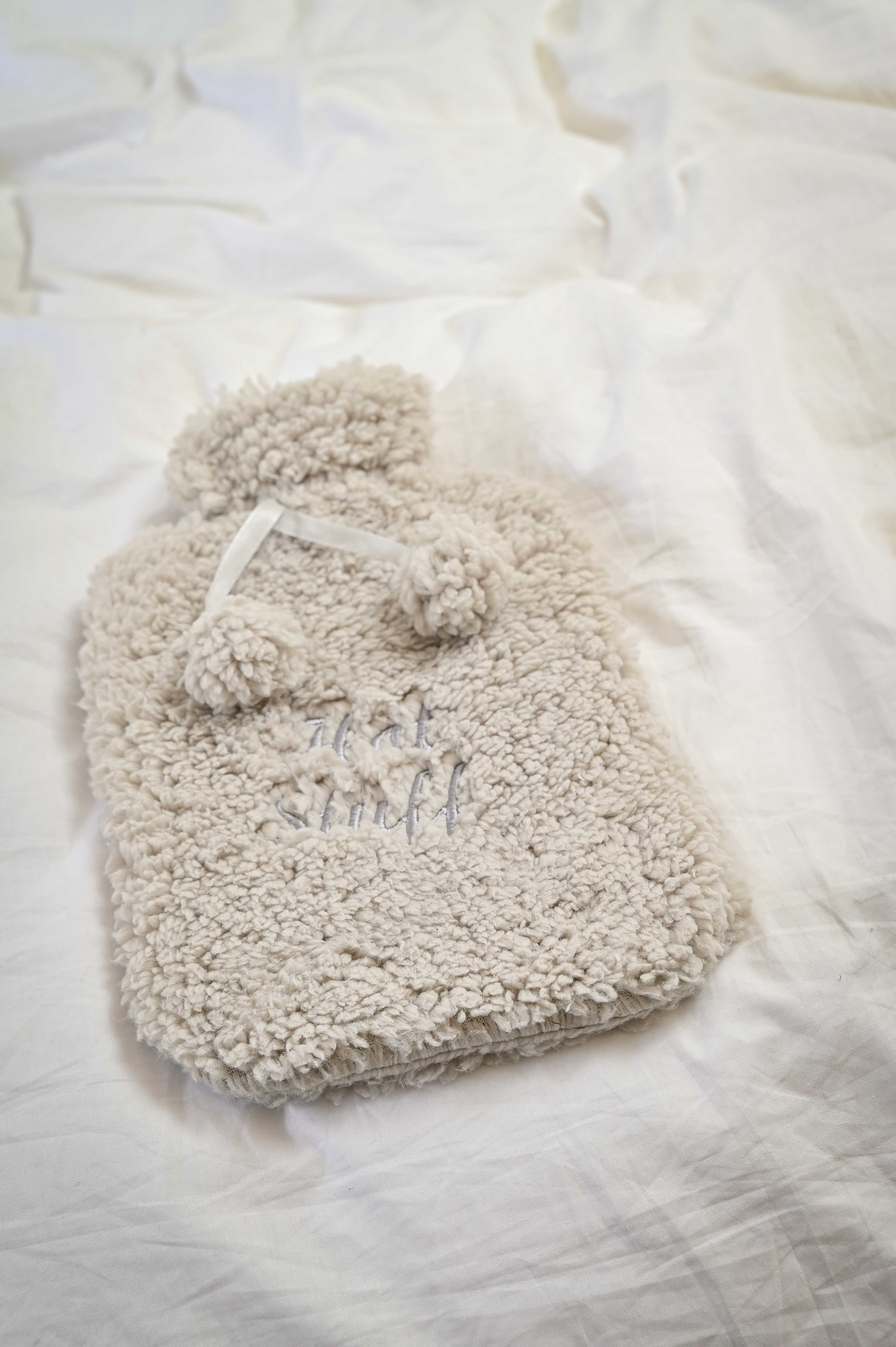 Personalised super soft teddy hot water bottle