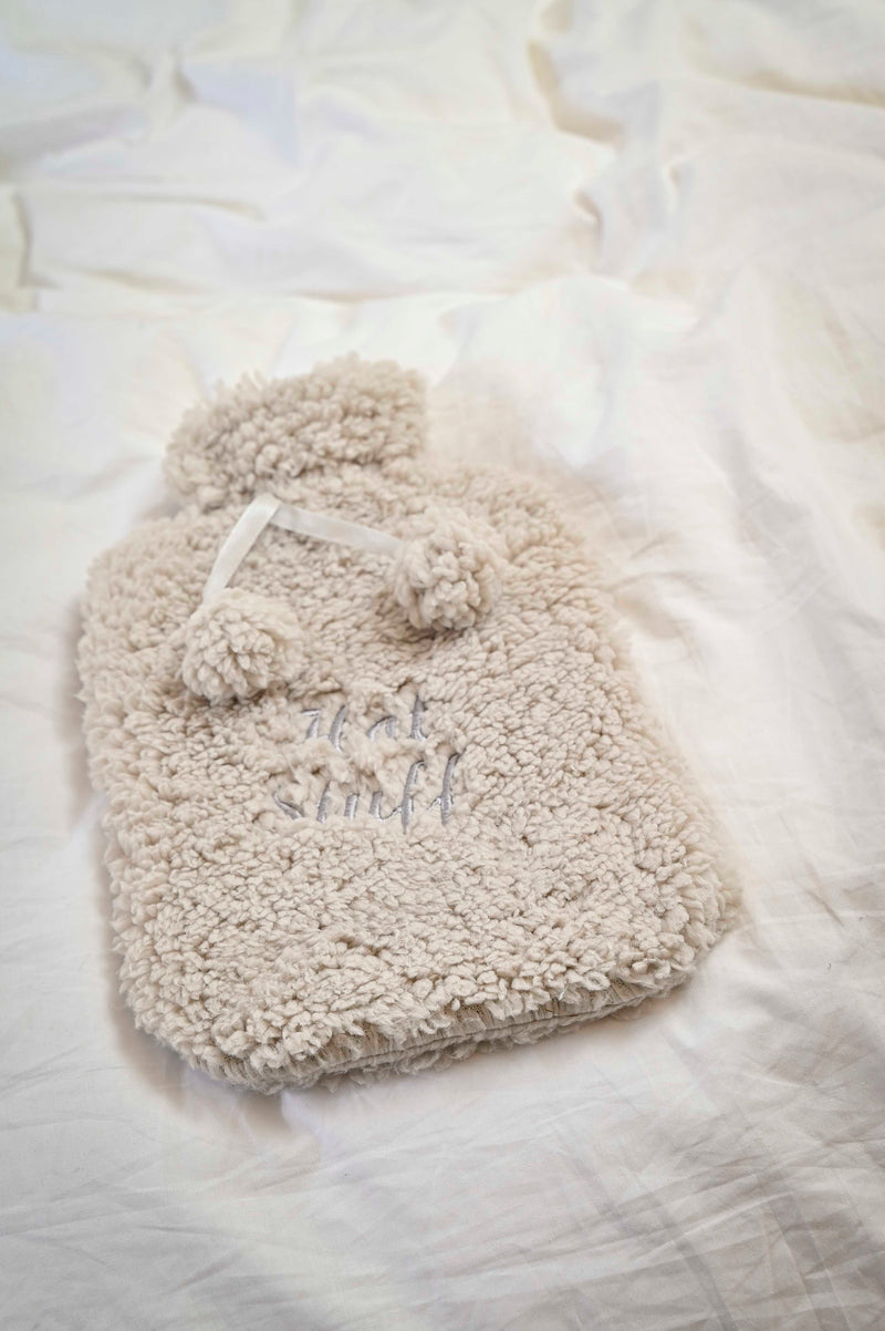 Personalised super soft teddy hot water bottle