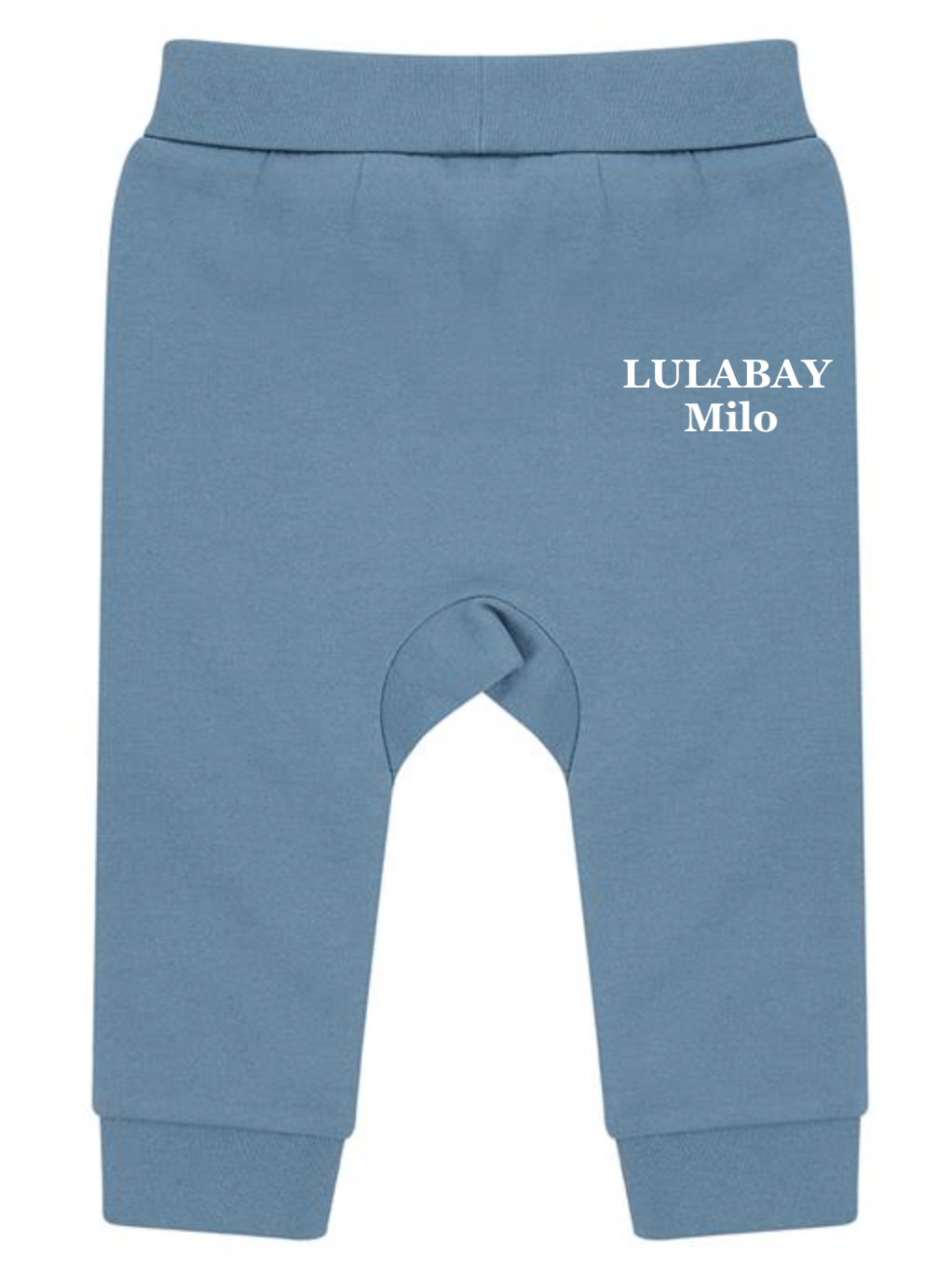 Lulabay baby sustainable personalised joggers