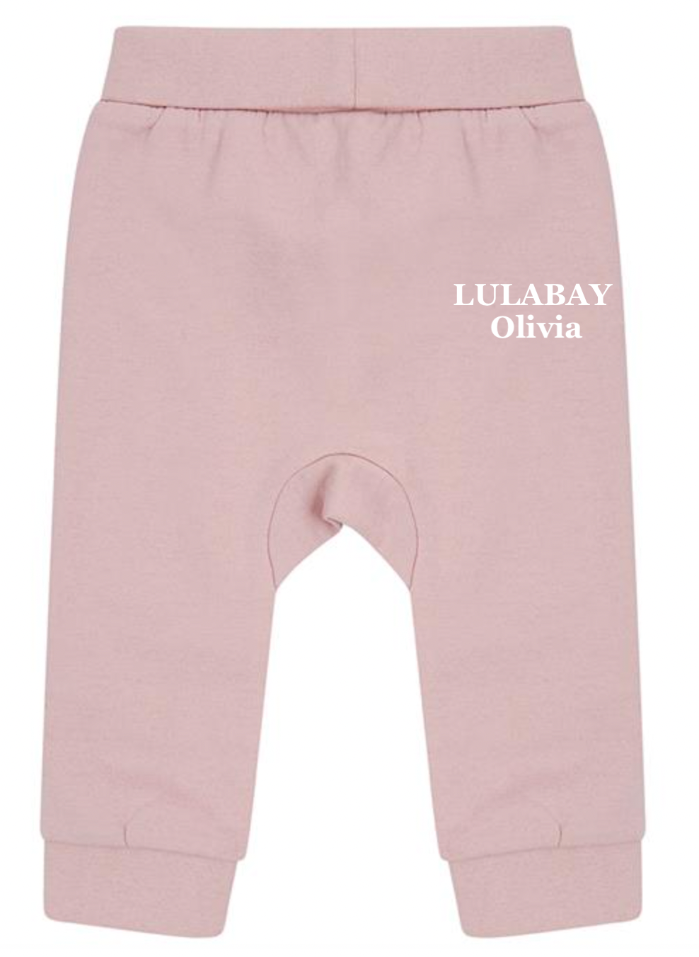 Lulabay baby sustainable personalised joggers