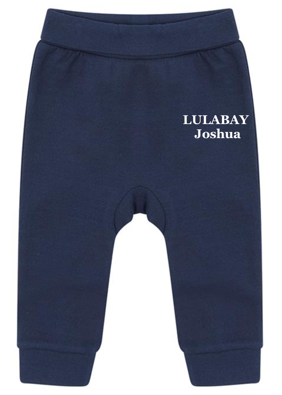 Lulabay baby sustainable personalised joggers