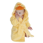 Load image into Gallery viewer, Babies personalised Duck hooded dressing gown
