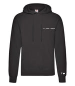 Load image into Gallery viewer, Ladies personalised Roman Numerals Over Head Hoody
