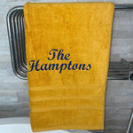Mr & Mrs personalised towels