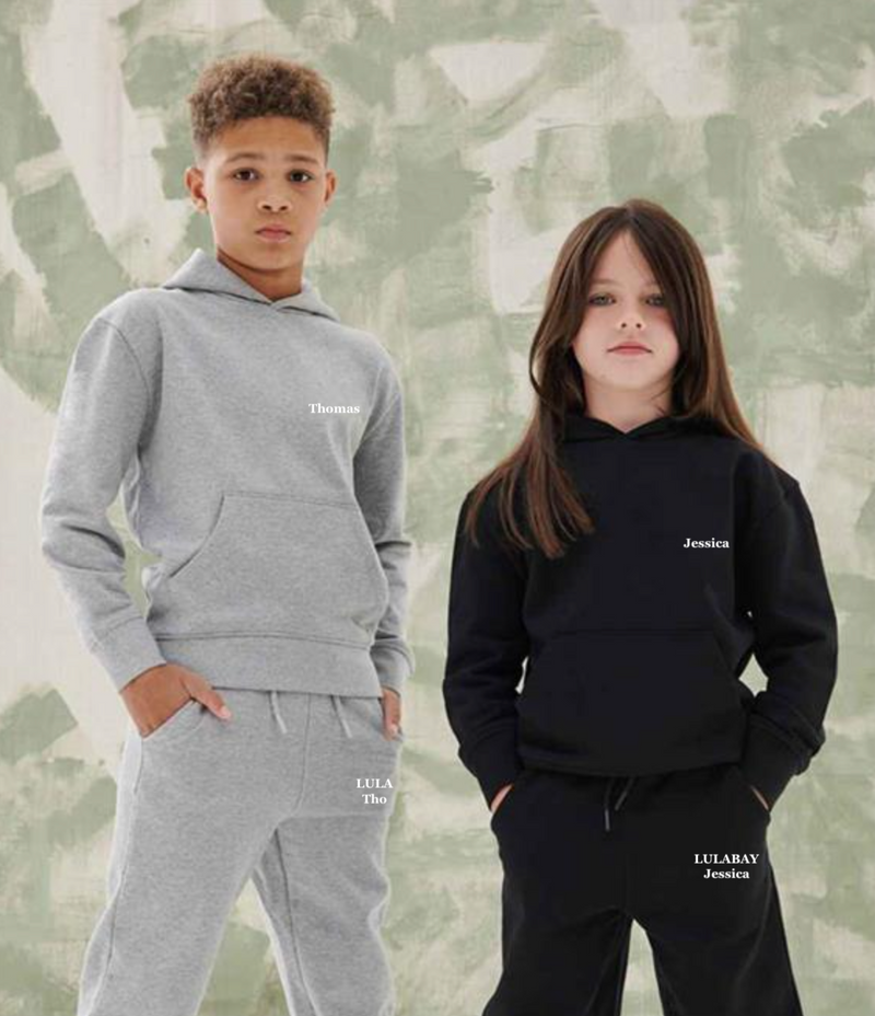 Lulabay kids sustainable personalised hoody