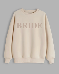 Ladies BRIDE personalised sweatshirt