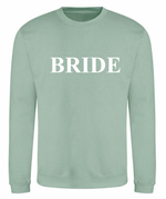 Load image into Gallery viewer, Ladies BRIDE personalised sweatshirt
