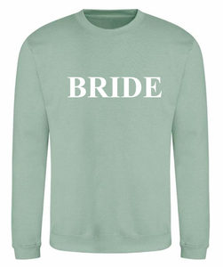 Ladies BRIDE personalised sweatshirt