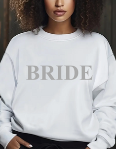 Ladies BRIDE personalised sweatshirt