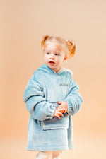 Load image into Gallery viewer, Kids plush personalised borg lined hoody
