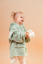 Load image into Gallery viewer, Kids plush personalised borg lined hoody
