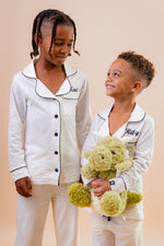 Load image into Gallery viewer, Boys long jersey personalised pyjamas
