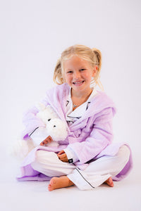 Lulabay girls personalised hooded dressing gown