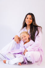 Load image into Gallery viewer, Ladies personalised hooded plush dressing gown
