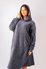 Load image into Gallery viewer, Ladies personalised luxury bonded longline oversized hoody
