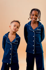 Load image into Gallery viewer, Boys long jersey personalised pyjamas
