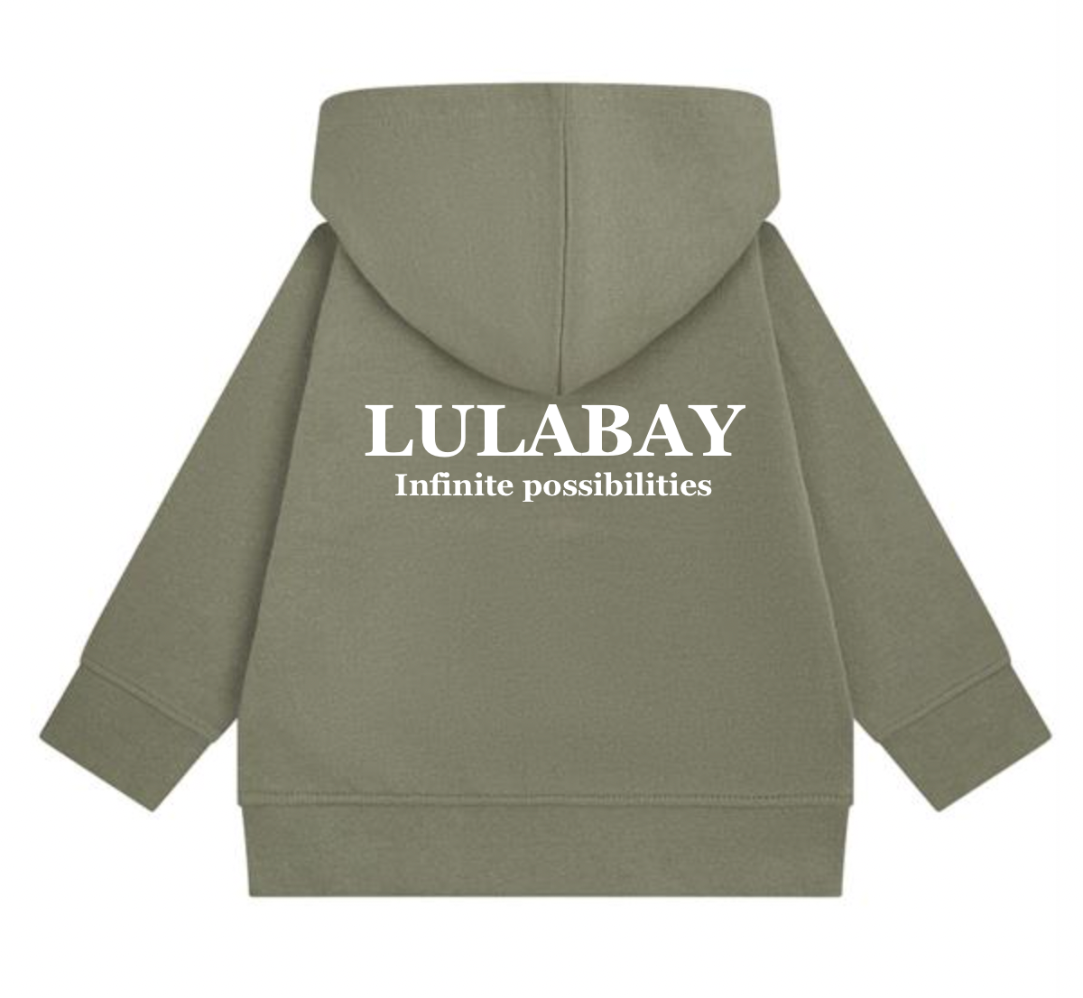 Lulabay baby sustainable personalised hoody