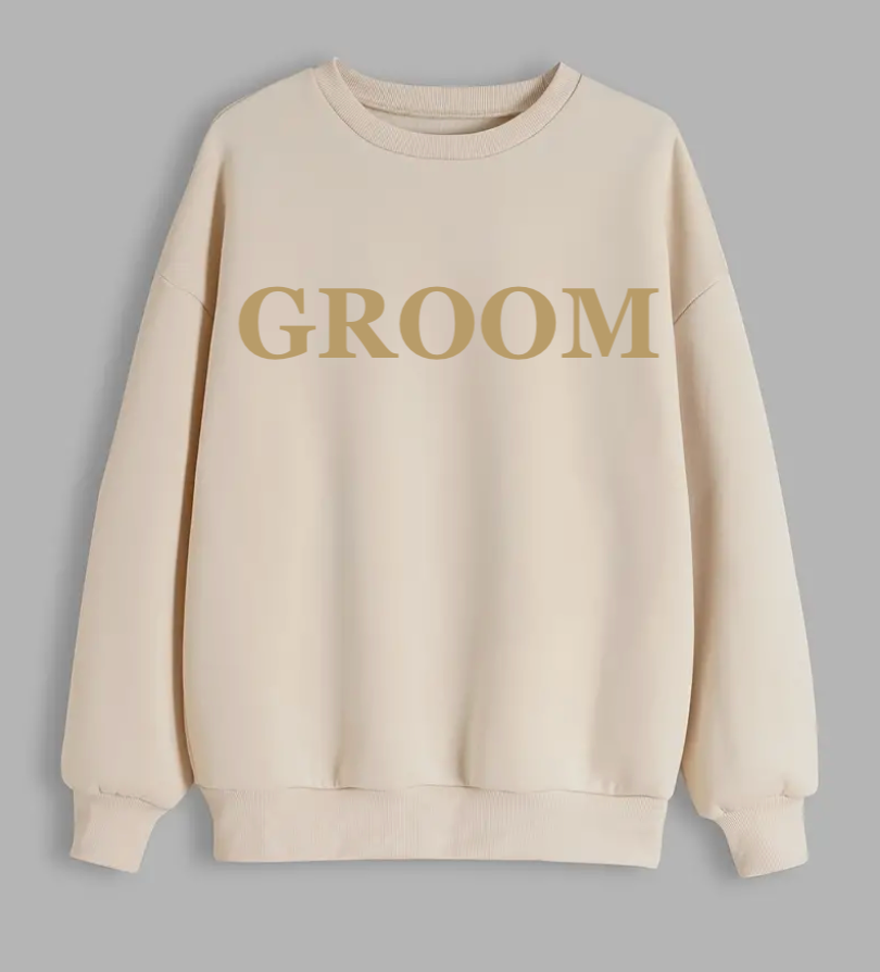 Mens GROOM personalised sweatshirt