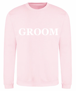 Mens GROOM personalised sweatshirt