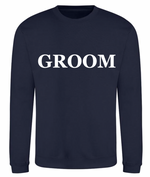 Load image into Gallery viewer, Mens GROOM personalised sweatshirt
