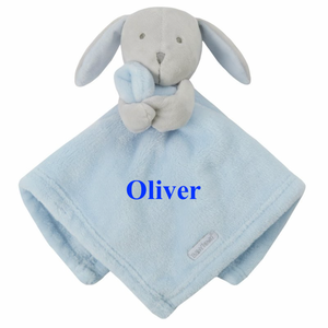 Babies personalised big initial bunny comforter