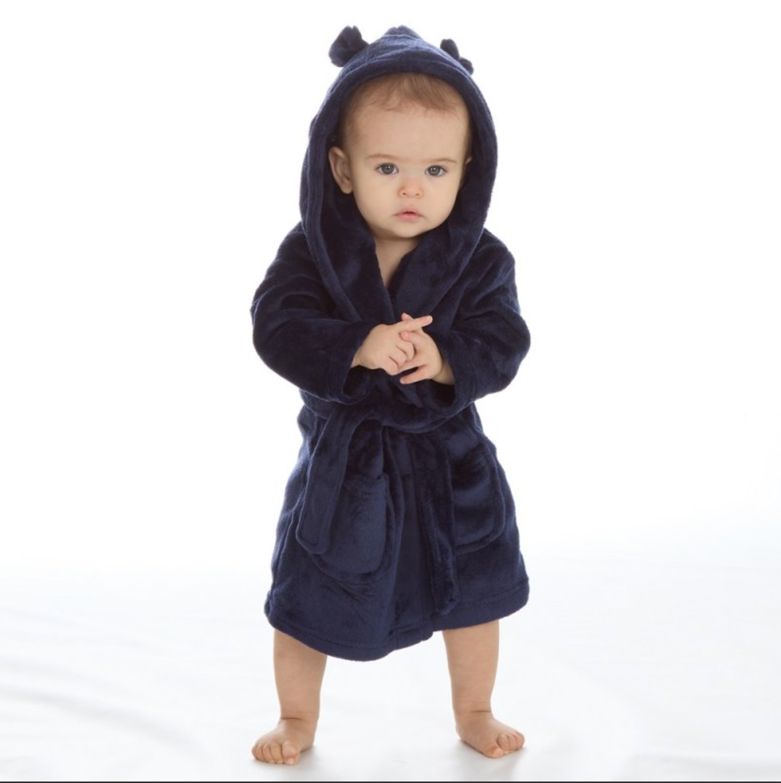 Babies personalised hooded dressing gown