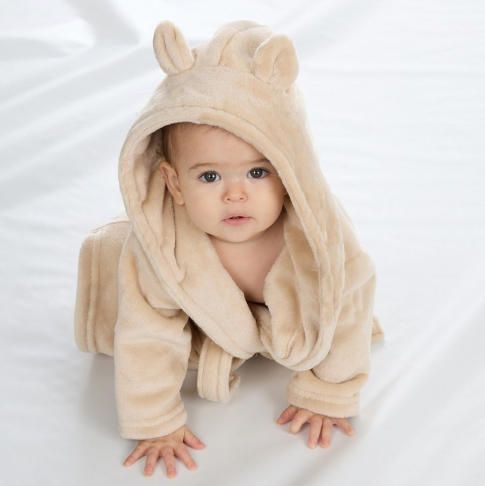 Babies personalised hooded dressing gown