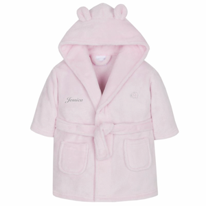 Babies personalised hooded dressing gown