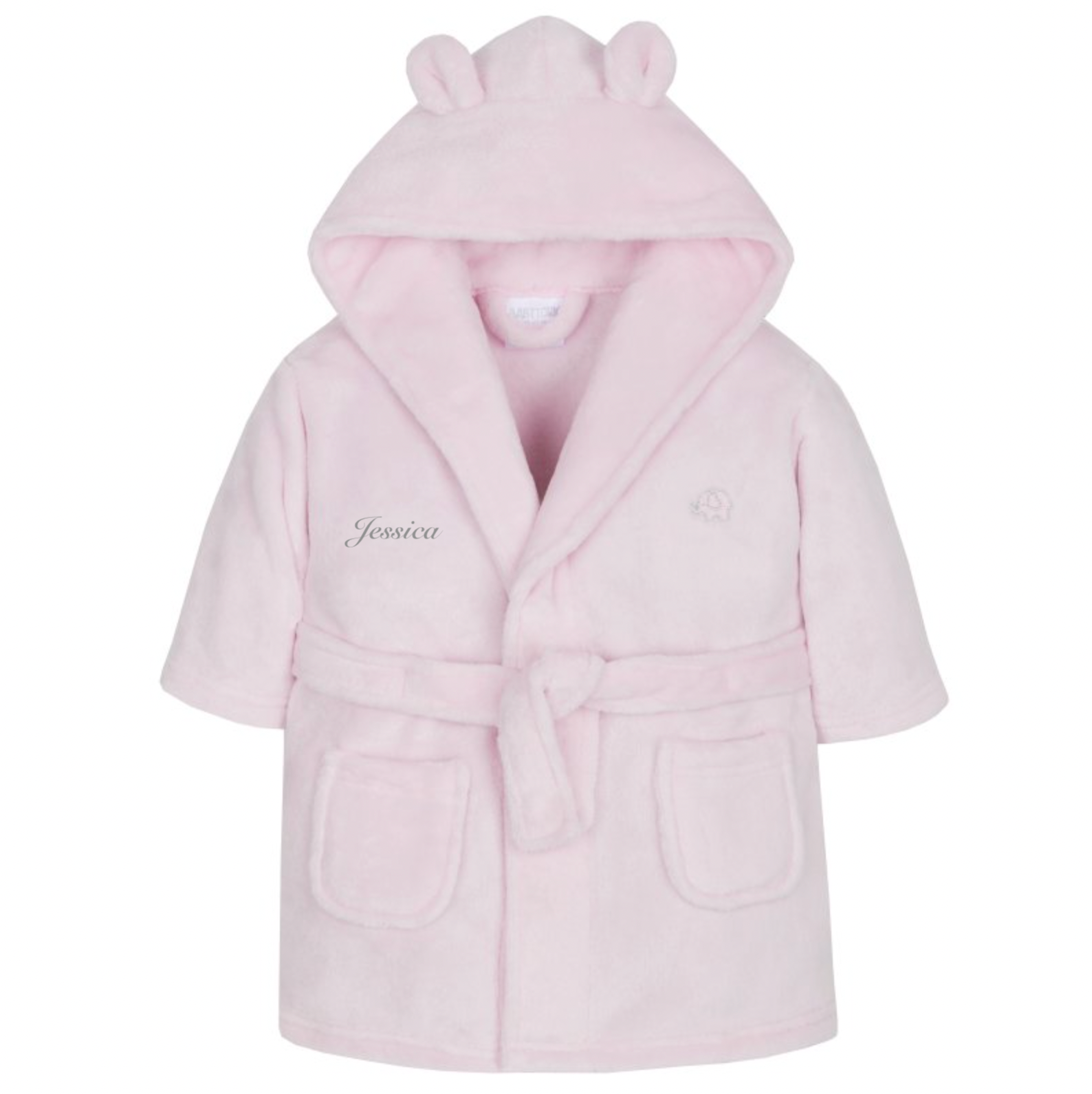 Babies personalised hooded dressing gown