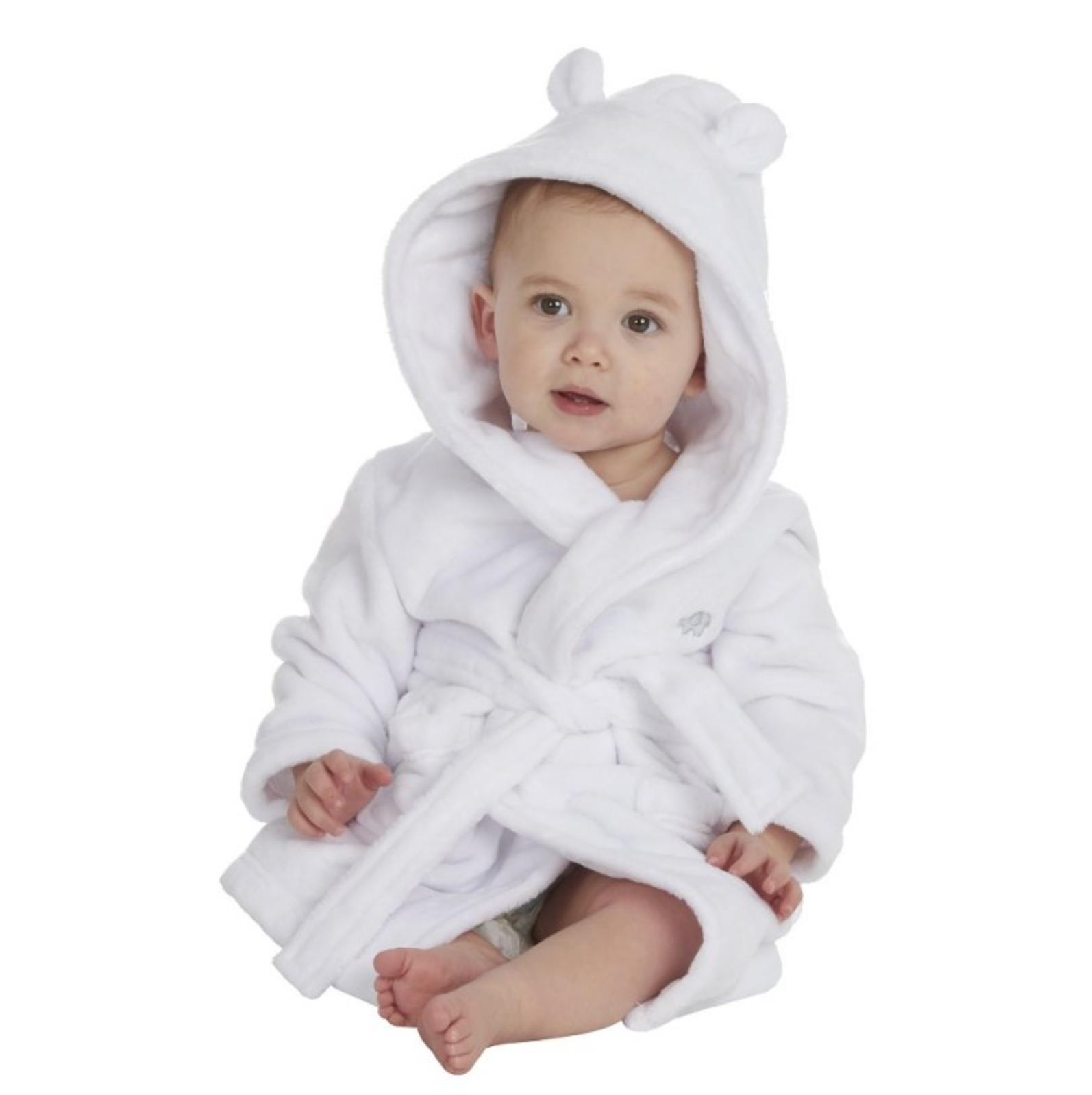 Babies personalised hooded dressing gown