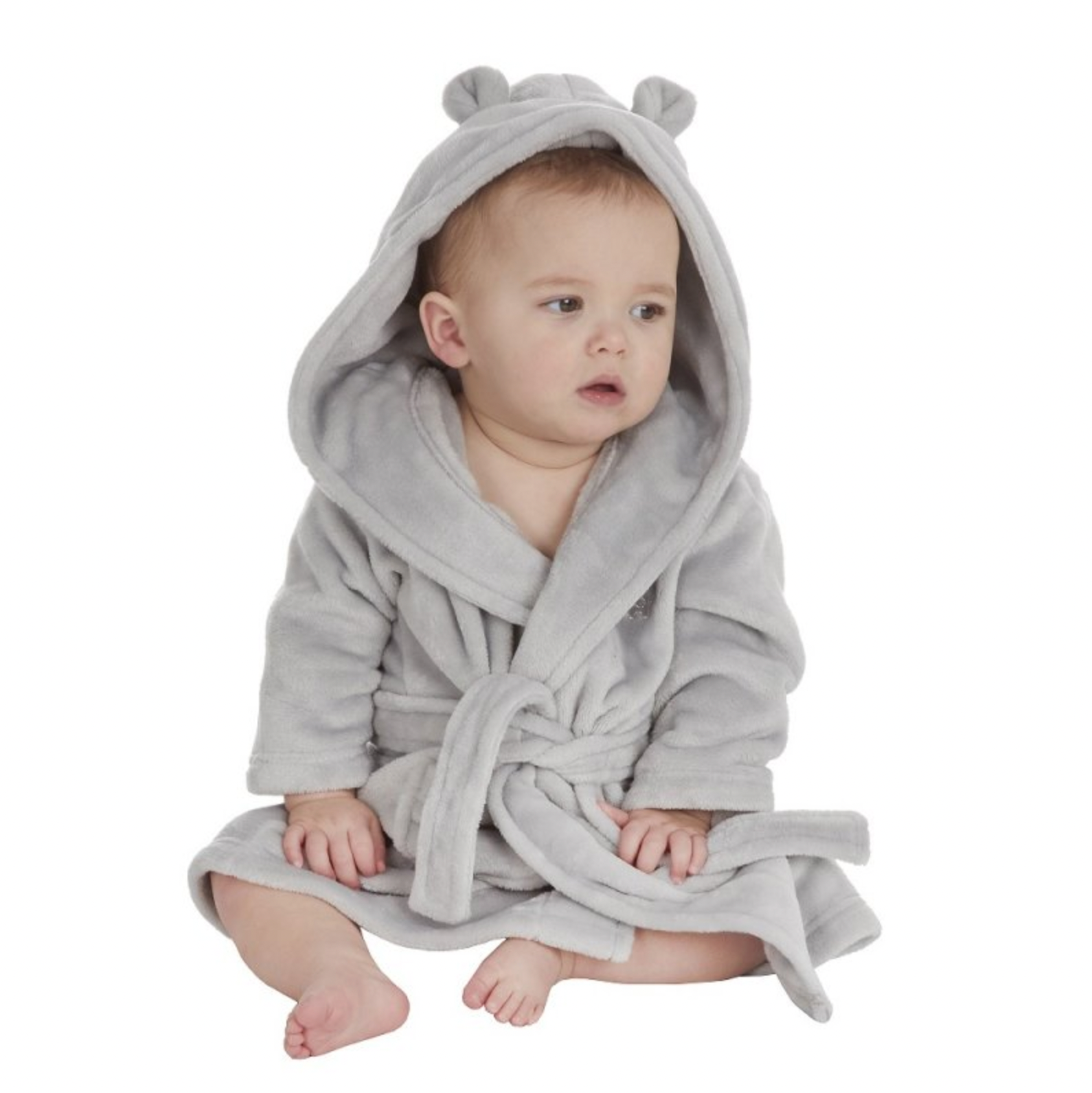 Babies personalised hooded dressing gown