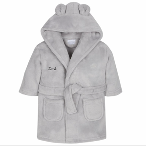 Babies personalised hooded dressing gown