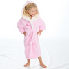 Girls personalised Jacquard plush borg hooded dressing gown