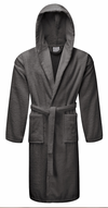 Mens personalised luxury hooded terry towelling dressing gown