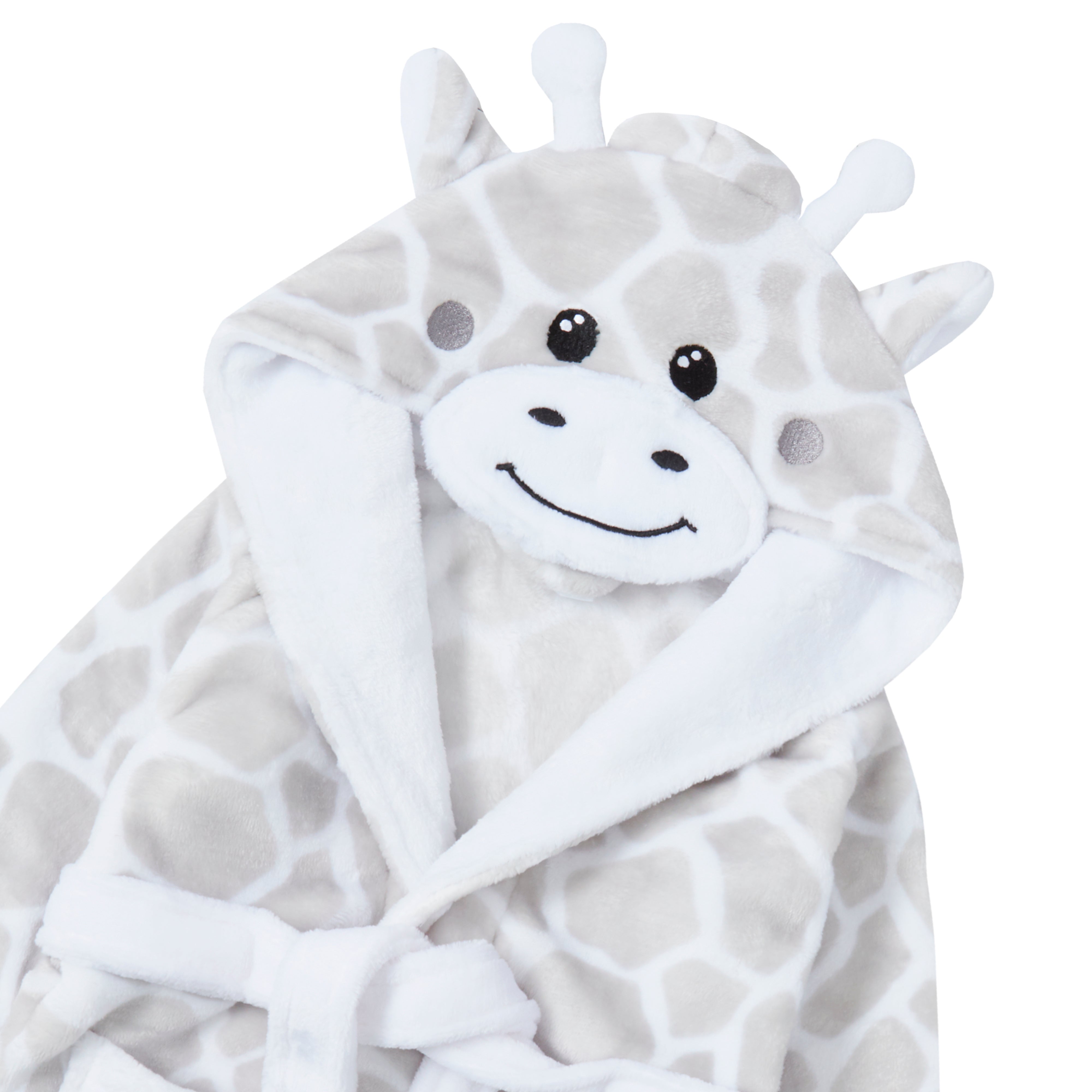 Babies personalised Giraffe hooded dressing gown