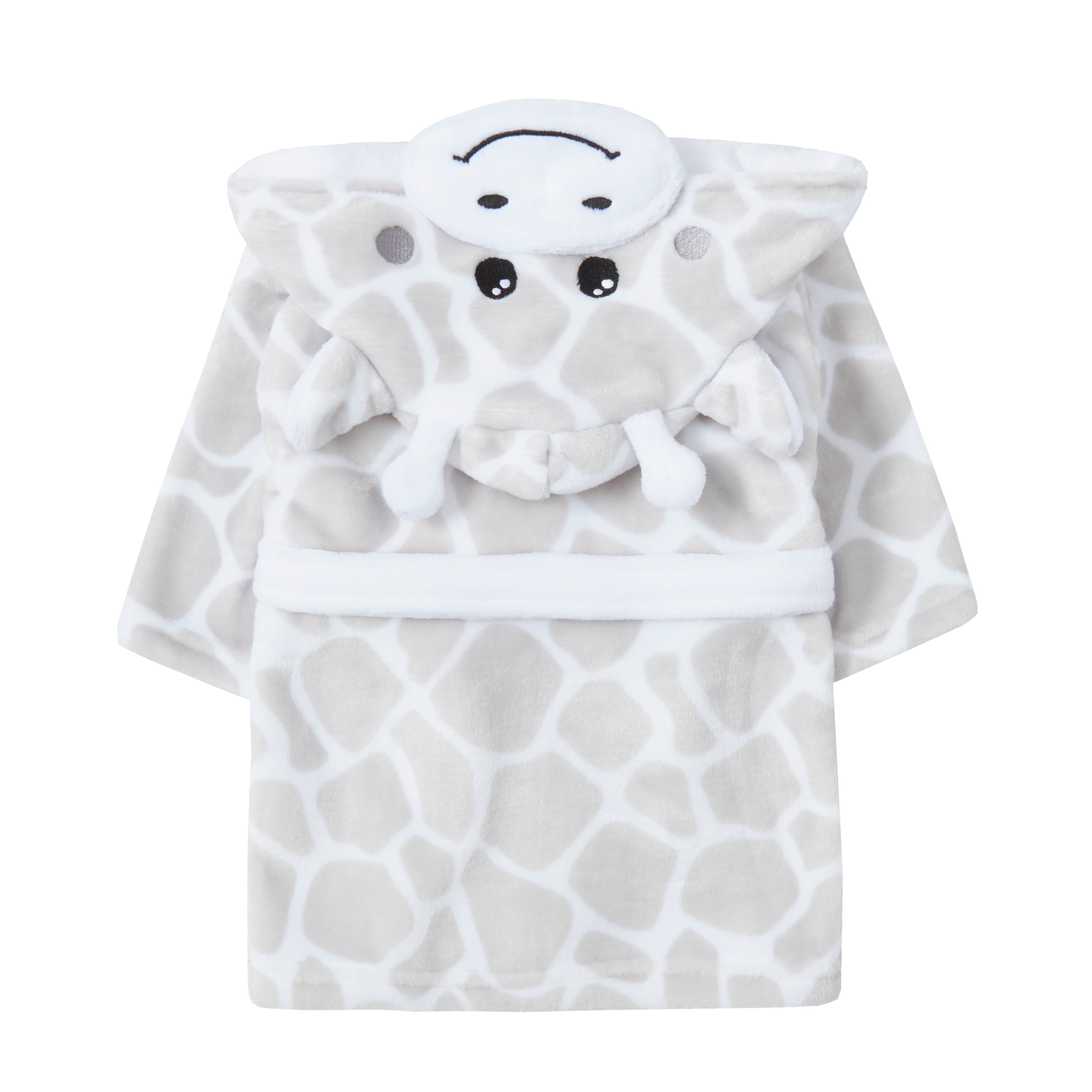 Babies personalised Giraffe hooded dressing gown