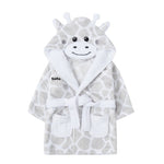 Load image into Gallery viewer, Babies personalised Giraffe hooded dressing gown
