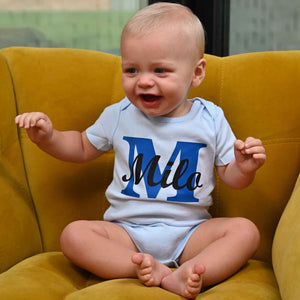 Babies unisex personalised baby bodysuit