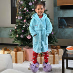 Load image into Gallery viewer, Lulabay girls personalised hooded dressing gown
