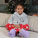 Load image into Gallery viewer, Lulabay girls personalised hooded dressing gown
