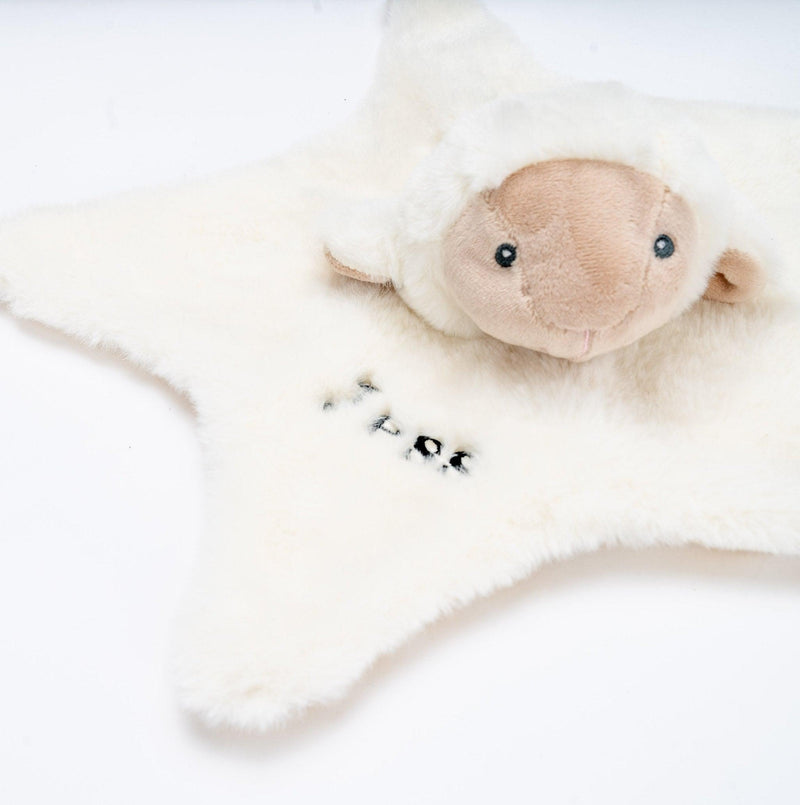 Babies personalised unisex recycled Lamb comforter