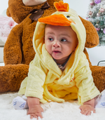 Load image into Gallery viewer, Babies personalised Duck hooded dressing gown
