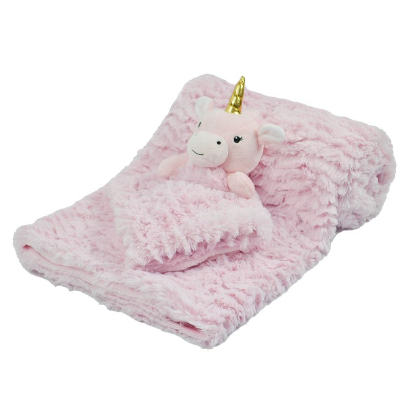 Babies Unicorn personalised snuggly super soft blanket and comforter set