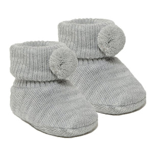 Newborn Baby Pom Pom Bootees