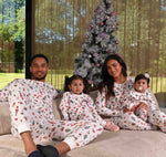 Load image into Gallery viewer, Kids unisex personalised family christmas themed pyjamas
