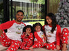 Babies unisex personalised family christmas BABY PUD sleepsuit