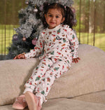 Load image into Gallery viewer, Kids unisex personalised family christmas themed pyjamas
