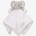 Load image into Gallery viewer, Babies personalised luxury heavy knit cellular panel blanket and elephant comforter gift set
